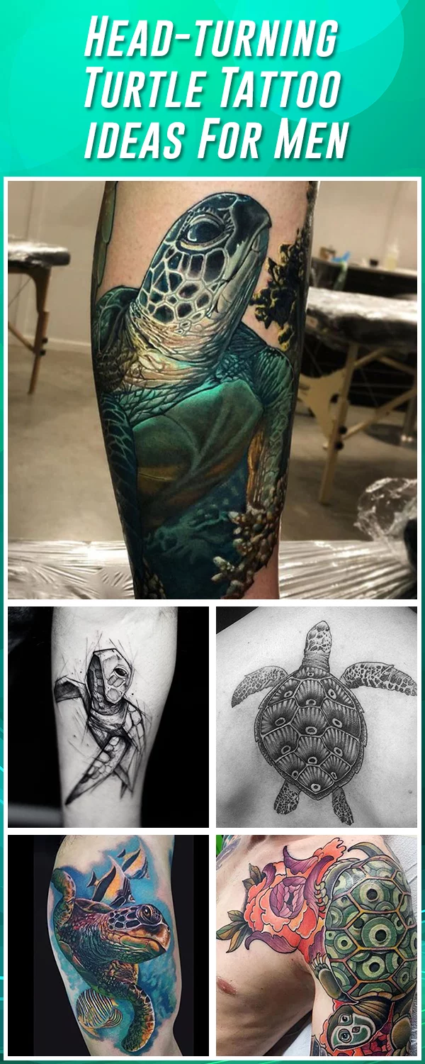 20 Interesting Turtle Tattoo Ideas For Guys  Styleoholic