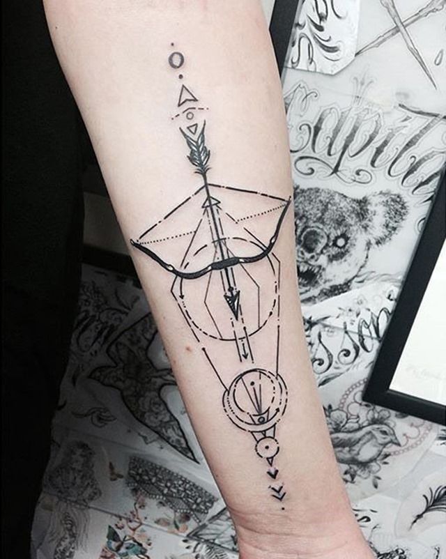 The Math of Great Aim Arrow Tattoo