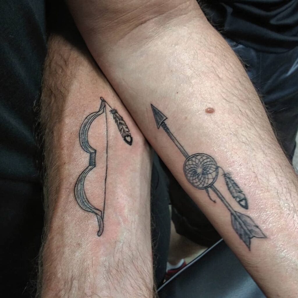 60 Original Bow and Arrow Tattoos that will Make Your Jaw Drop ...