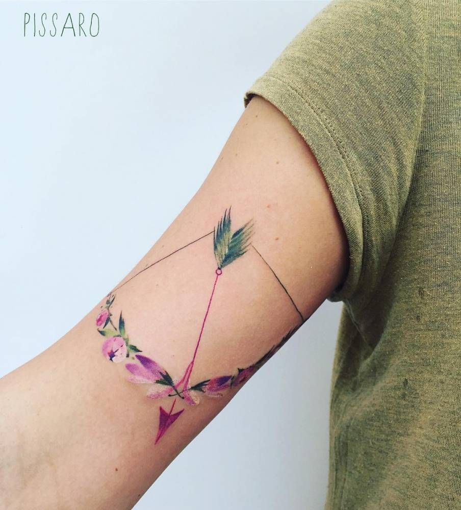 Behold A Well Scrolled Weapon Arrow Tattoo