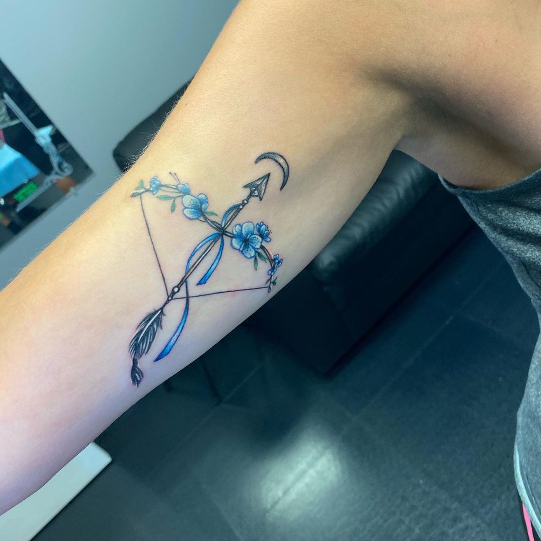 Rococo Extravagance Bejeweled Bow and Arrow, Arrow Tattoos