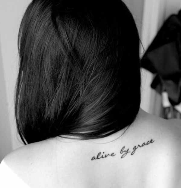 Alive by Grace Back Tattoo Designs