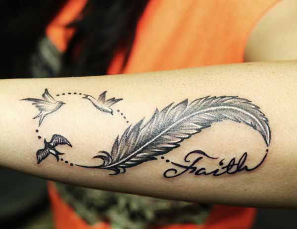 Flying Doves from A Feather Faith Tattoos