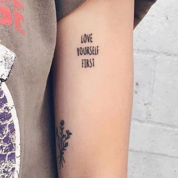 Love Yourself First and Always Love Tattoo Designs