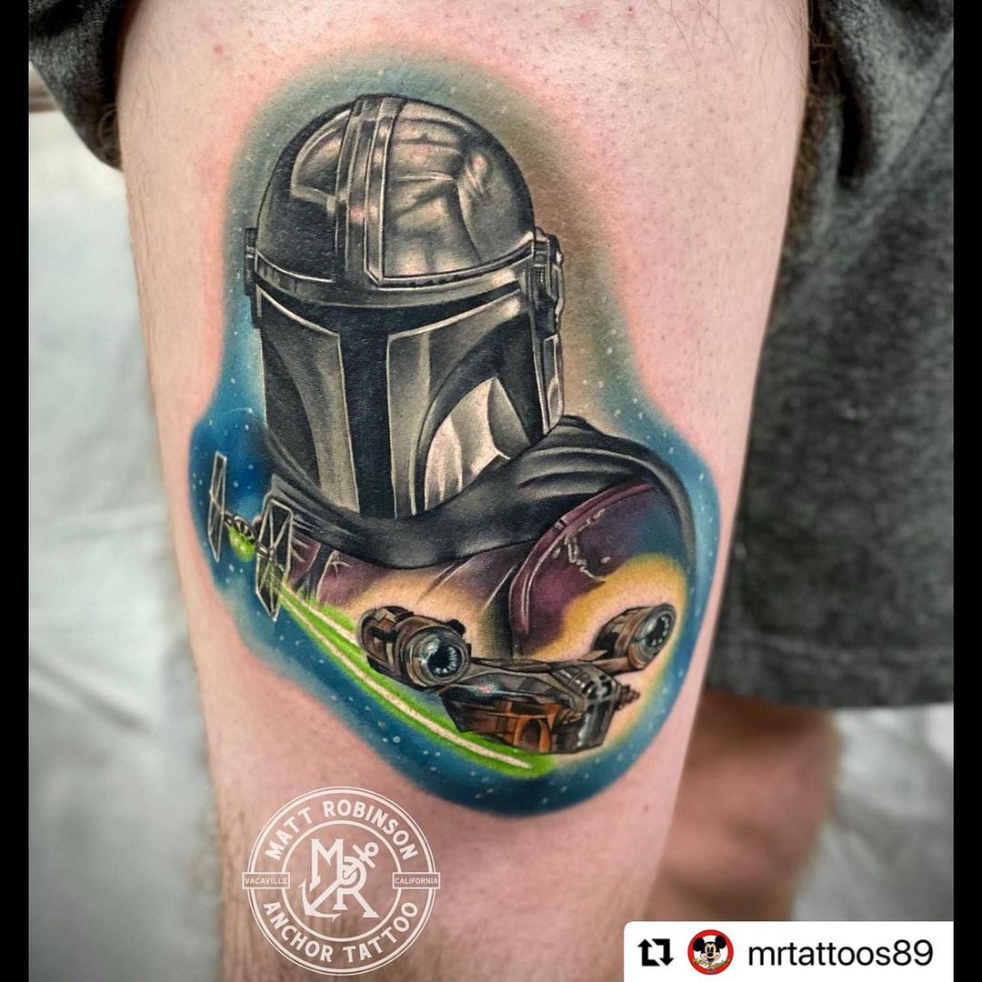 The Mandalorian Star Wars Fan Tattoo