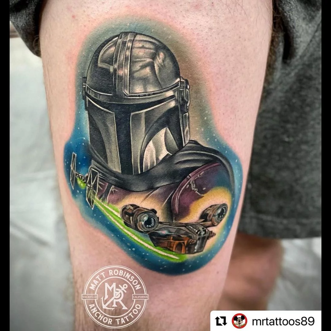 Top 37 Mandalorian Tattoo Ideas  2021 Inspiration Guide