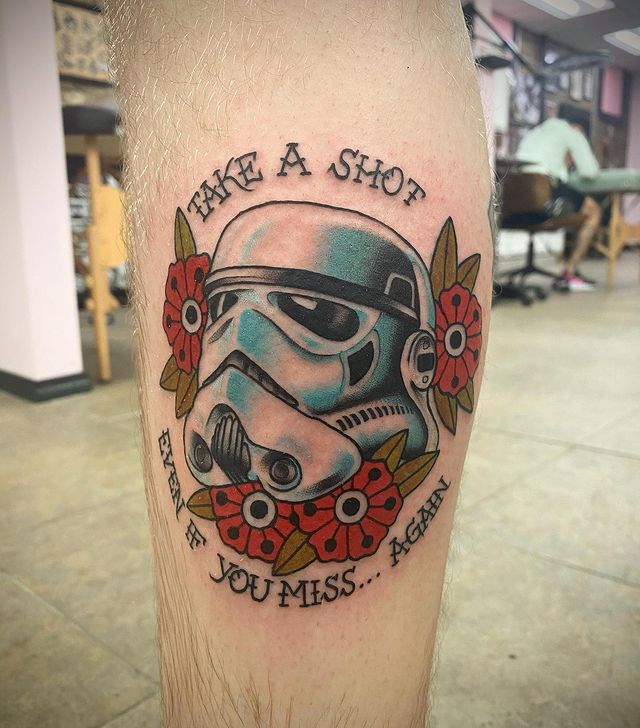 Stormtrooper Helmet Star Wars Tattoos