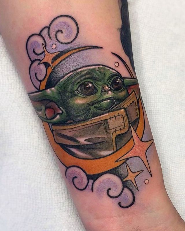 Cartoon Child Star Wars Tattoos