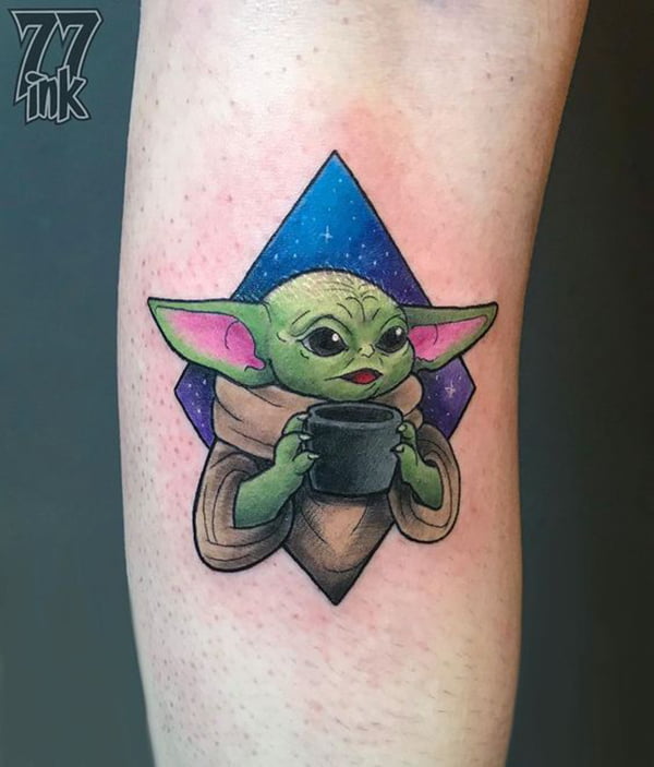 Grogu Cup Star Wars Tattoos