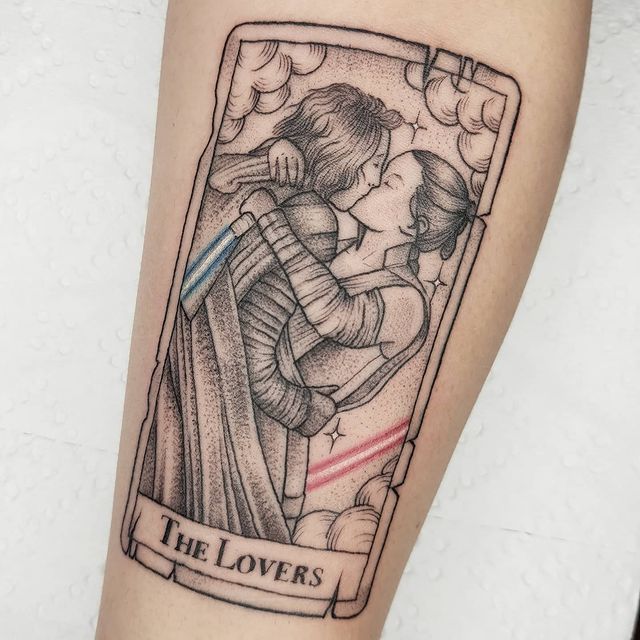 Lovers Tarot Star Wars Tattoo