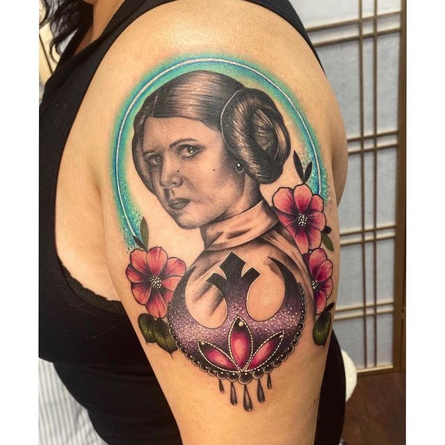 Princess Leia Star Wars Fandom Tattoo