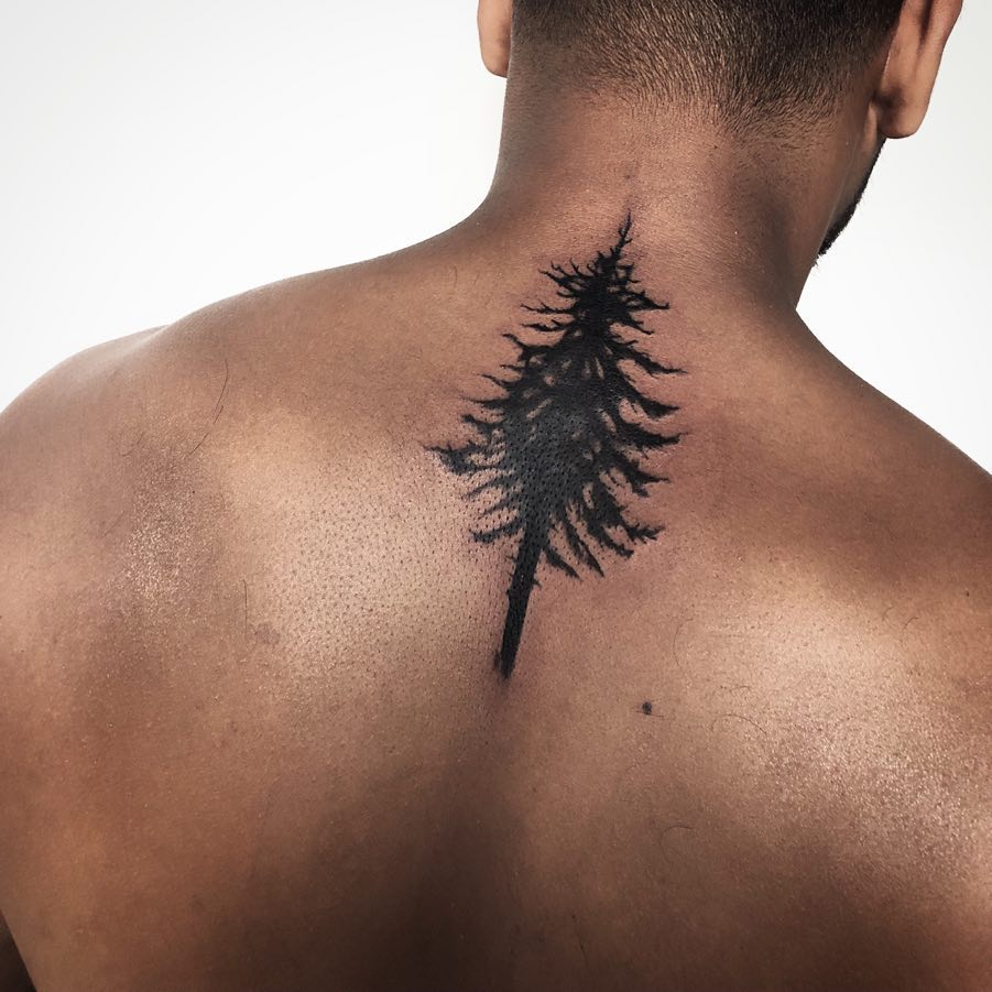 You've Got Some Nerves Spine Palm Tree Tattoo