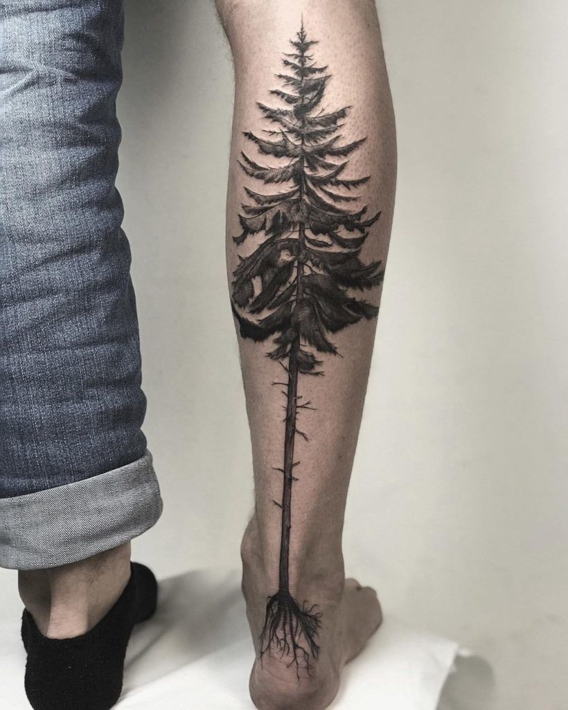 This Tree Tattoo Has Got Legs