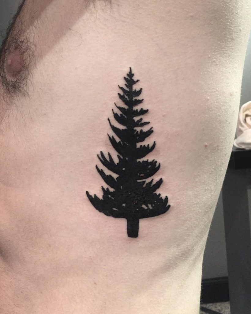 Bold Black Guardian Tree Tattoos