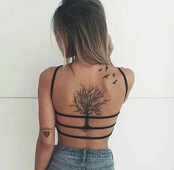40 Tree Back Tattoo Designs For Men  Wooden Ink Ideas