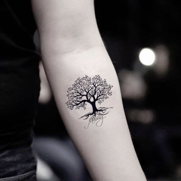 Love Grows on the Family Tree Tattoo Oak Tree Tattoo