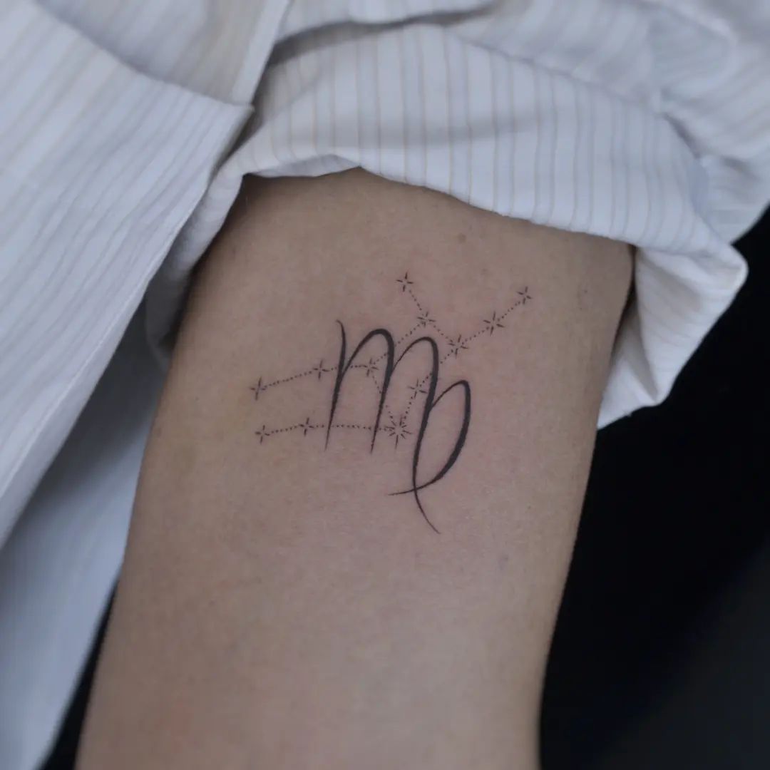 Virgo Sign Tattoo