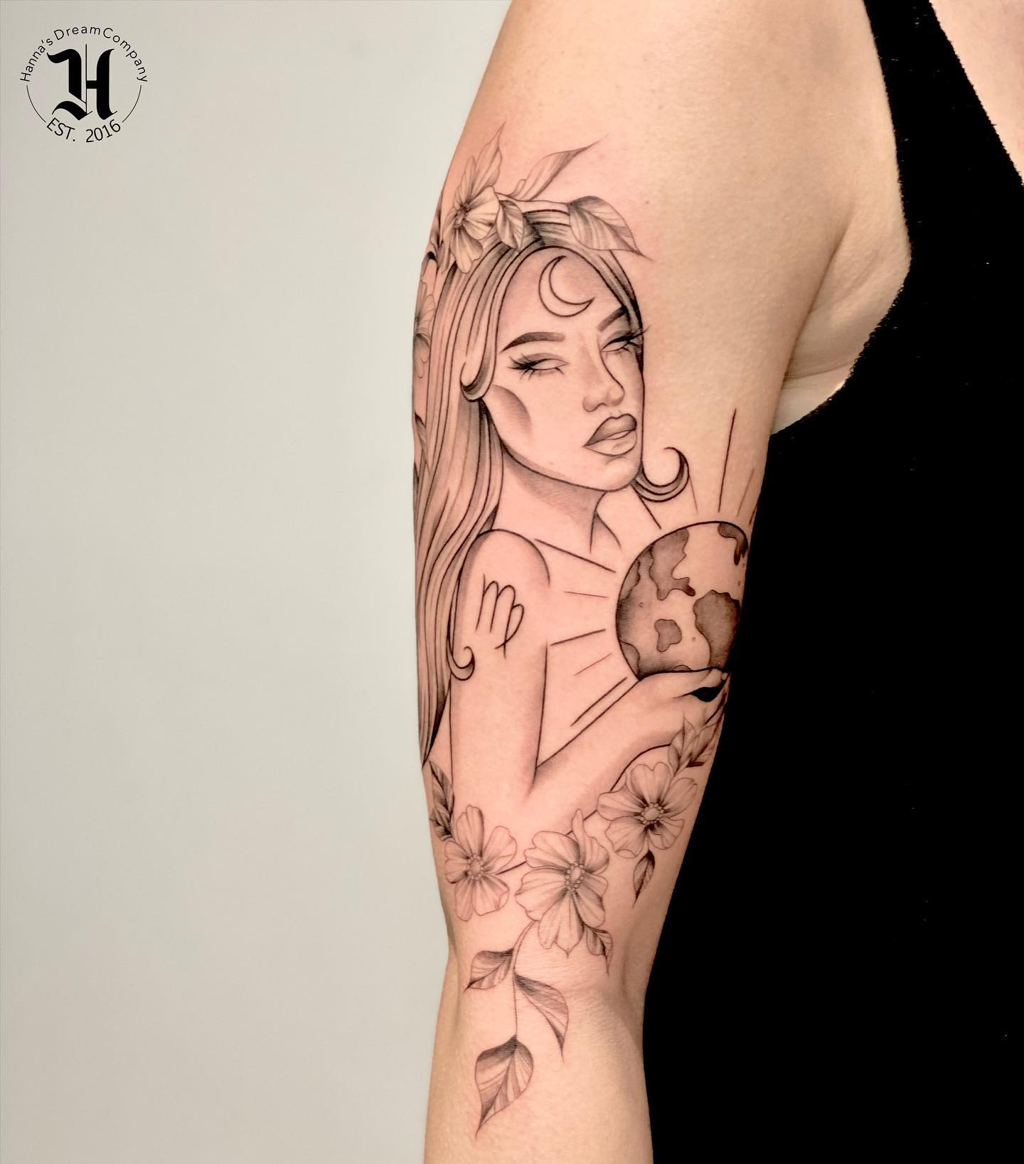 Goddess Virgo Tattoos For Females