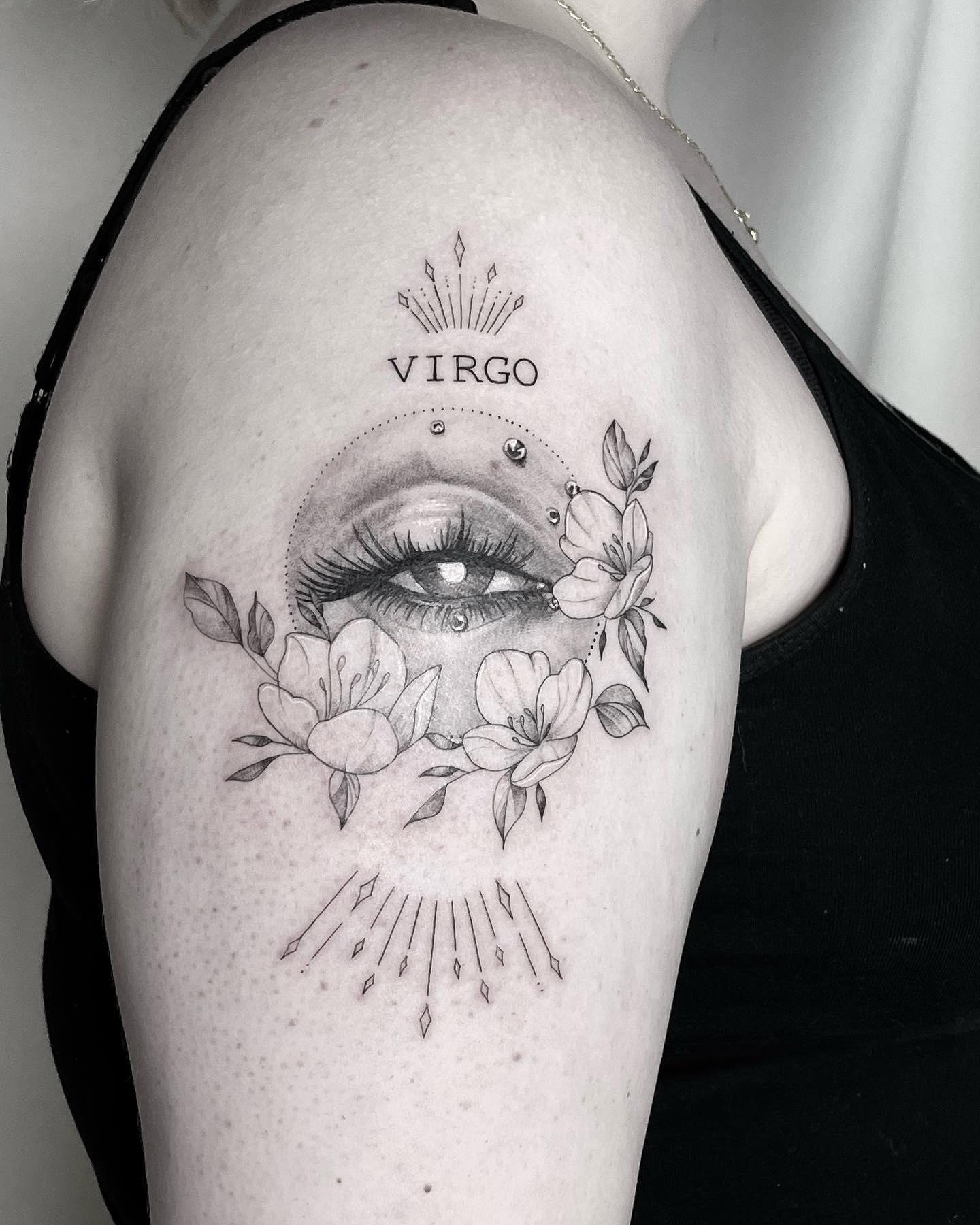 Virgo Birth Flower Tattoo