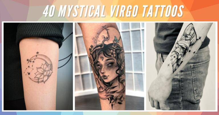 40 Mystical Virgo Tattoos – Meanings, Ideas and Designs